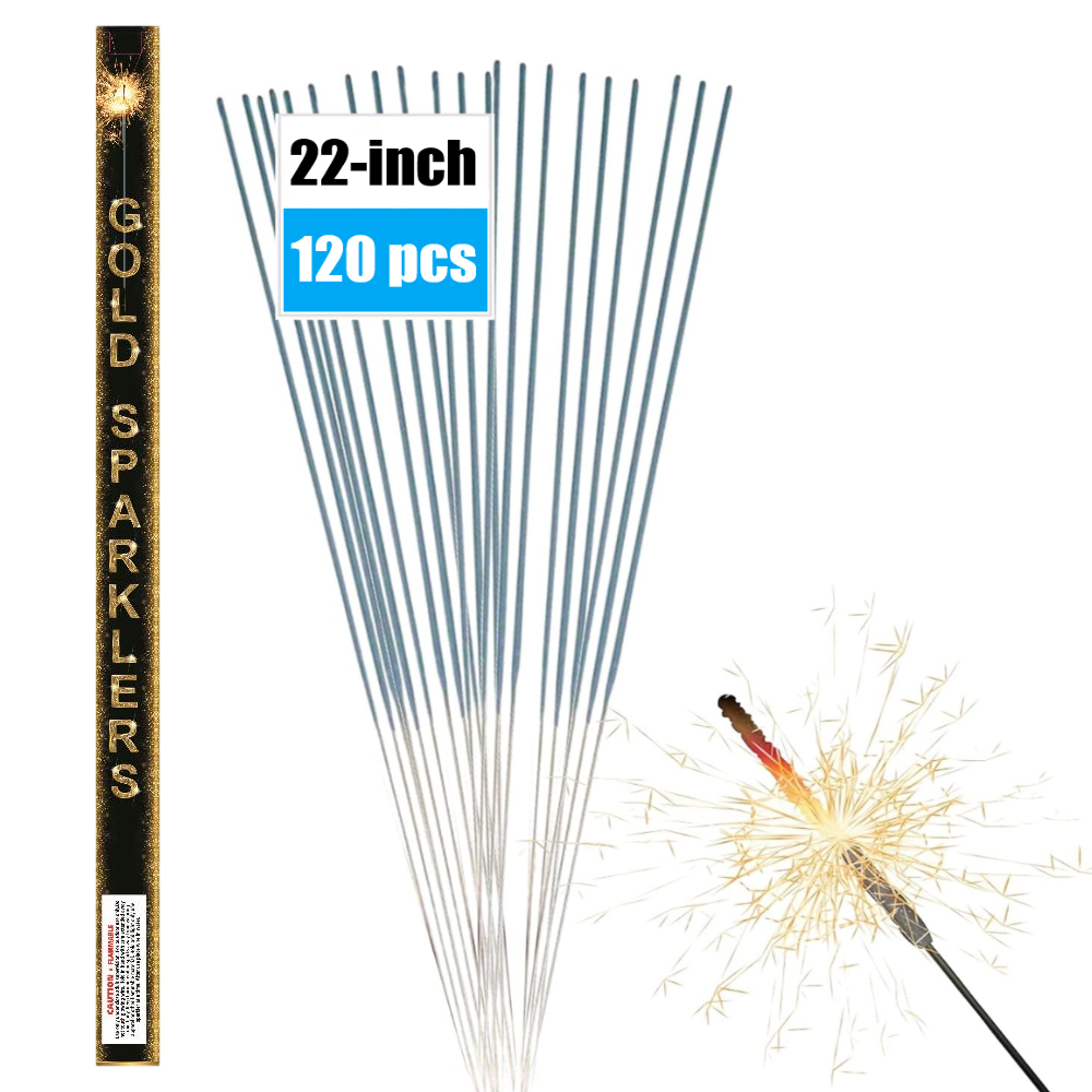 22-Inch Fairy Wand Sparkler, 120pcs Wedding Farewell Ceremony Fireworks Wand, Birthday Party, Christmas Celebration, Family Gathering, Independence Day, Various Commemorative Day Gifts
