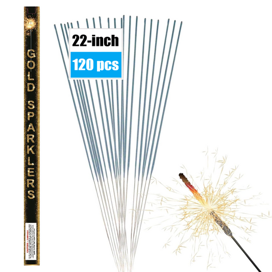 22-Inch Fairy Wand Sparkler, 120pcs Wedding Farewell Ceremony Fireworks Wand, Birthday Party, Christmas Celebration, Family Gathering, Independence Day, Various Commemorative Day Gifts