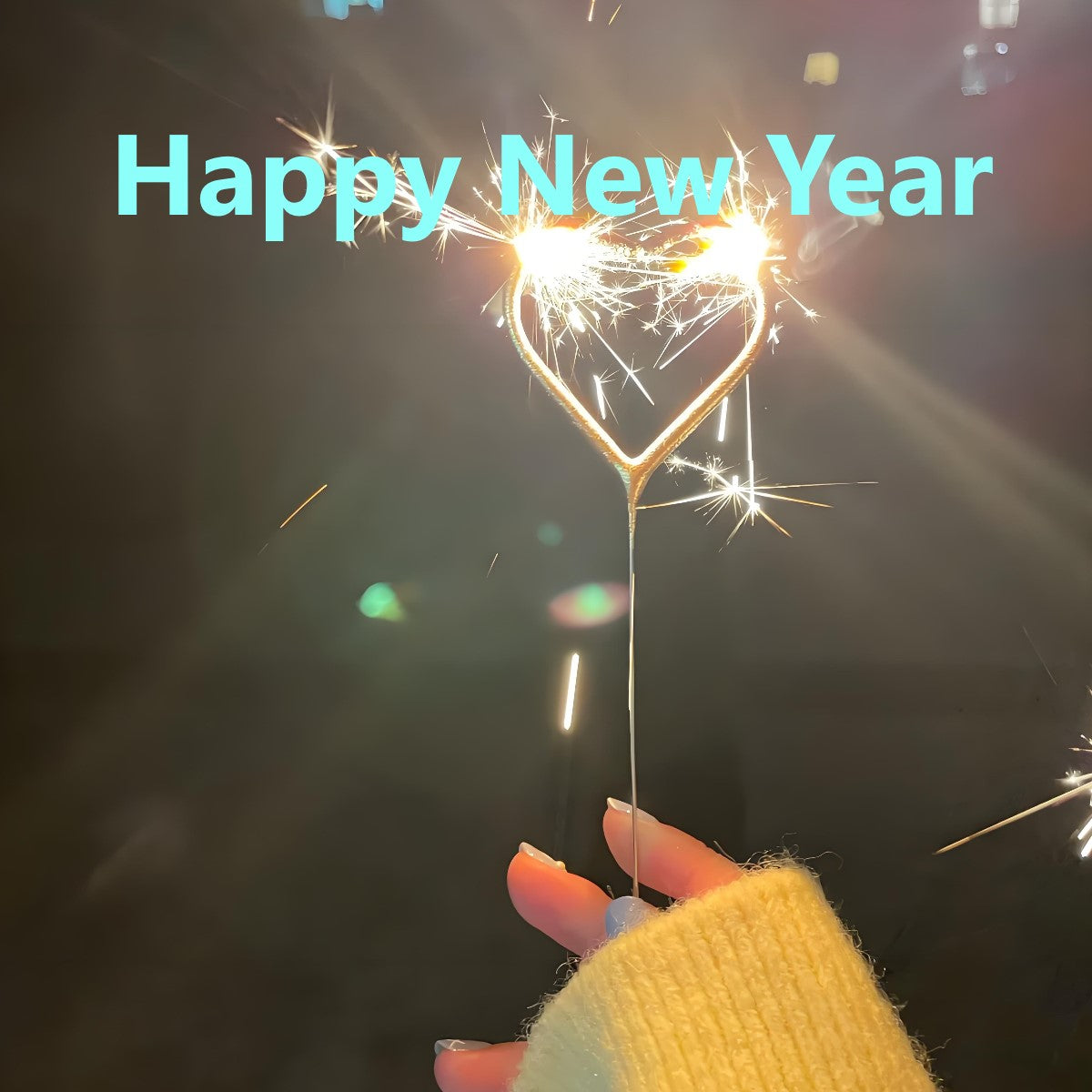 30Pieces Golden Heart Fairy Firework Wand - Magical Sparkle for Every Celebration