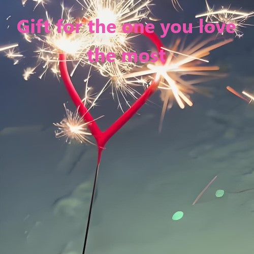 30Pieces Red Heart Fairy Firework Wand - Magical Sparkle for Every Celebration