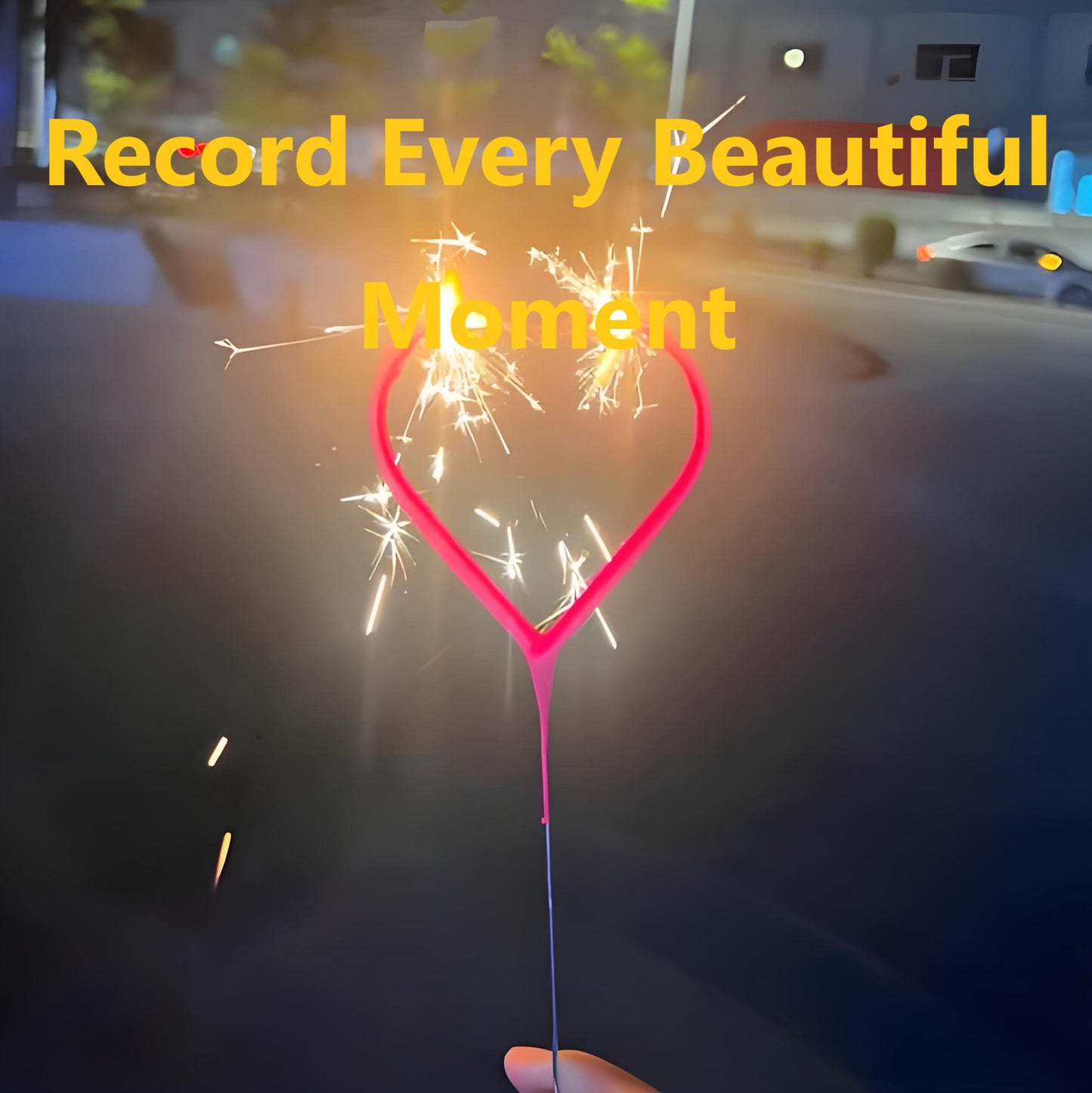 30Pieces Red Heart Fairy Firework Wand - Magical Sparkle for Every Celebration