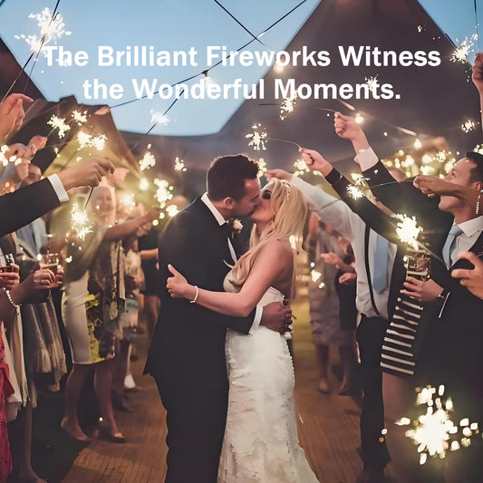 18-Inch 120-Flake Sparkler Wand, Suitable for Major Events Such as Wedding Send-offs, Birthday Parties, Family Gatherings, Christmas, Easter, Independence Day Parties, etc.