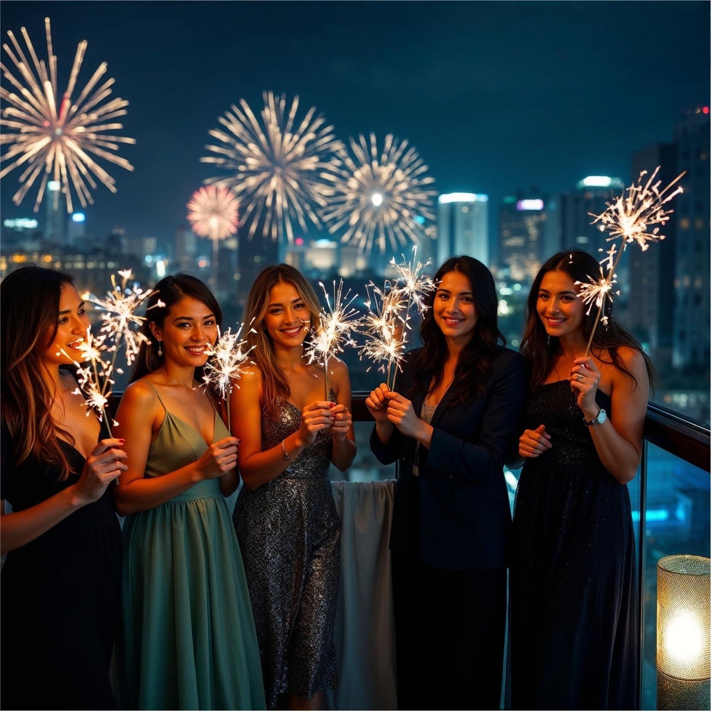 10-10Inch 100pcs Fairy Sparklers - Bright & Romantic Sparklers for Weddings, Birthdays & Festivals